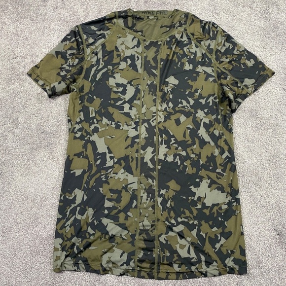 NIKE MEN pro shirt Camouflage Mission Dri-fit - Picture 2 of 5